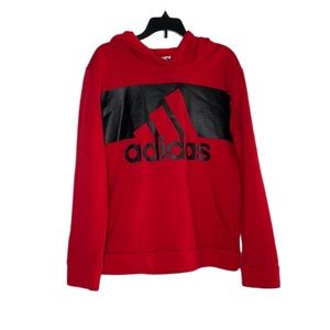 Adidas Big Boy’s Red Large Hoodie Jacket